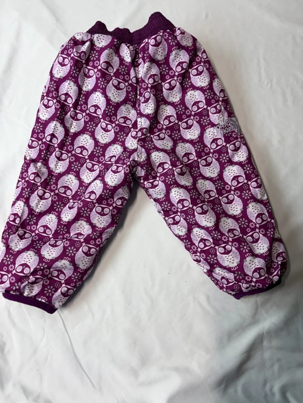 The North Face Reversible Infant Snow Pants 6-12M Owl Print - Picture 7 of 7